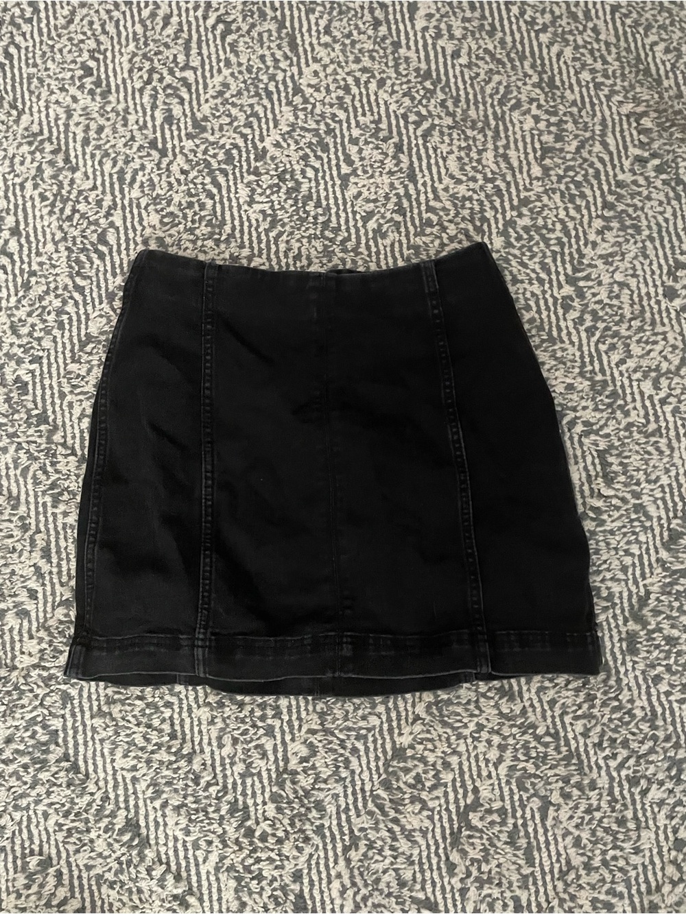 Target black denim skirt